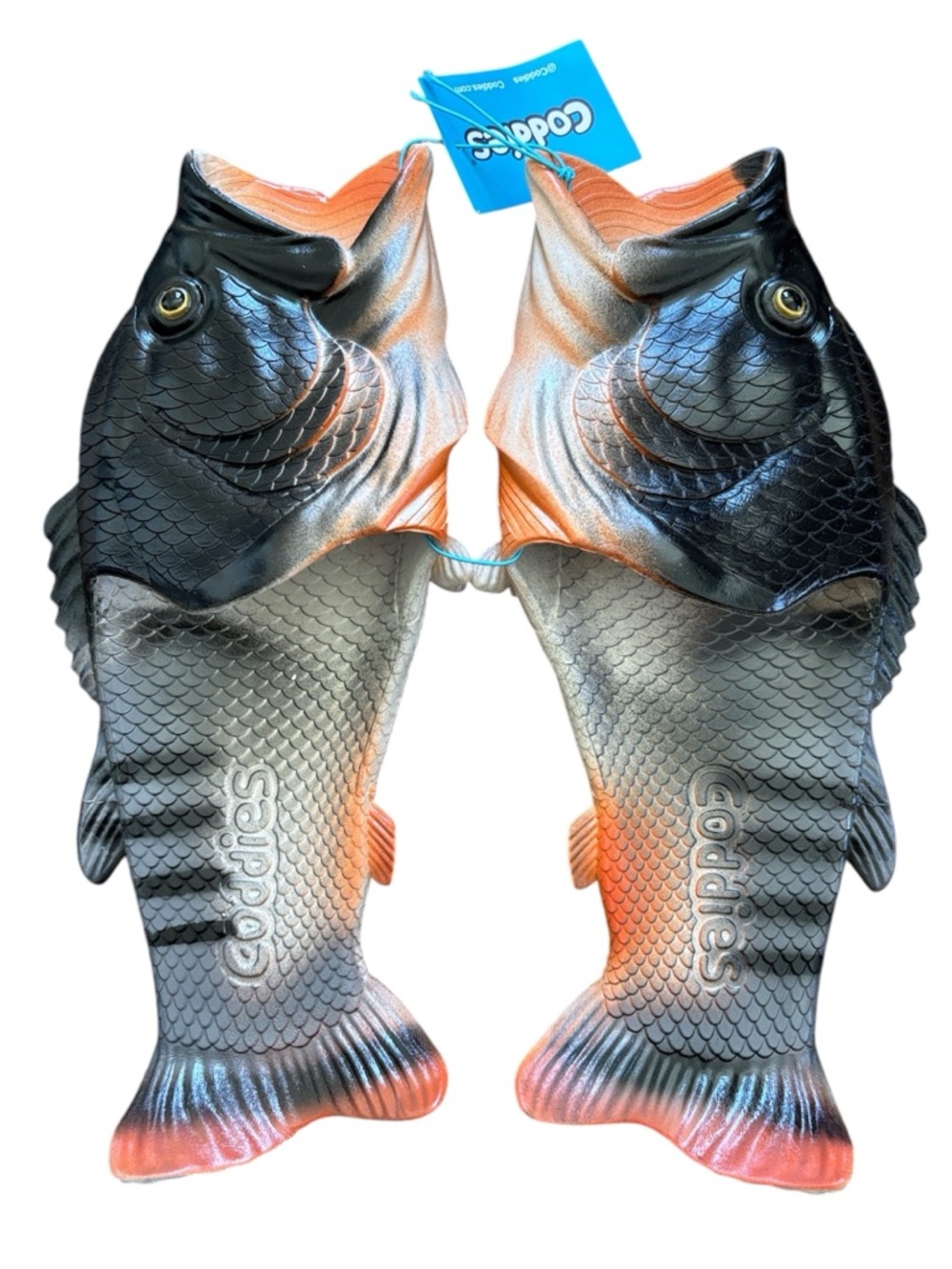 Coddies Classic Bass Fish Flip Flops Sandals New With Tag Men’s Size 12 - 13